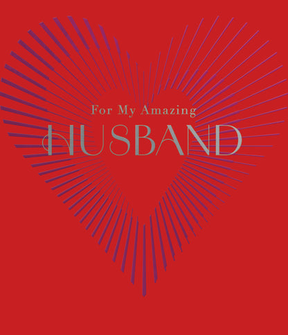 Hand Finished Greeting Cards Husband  Carlton Core Line