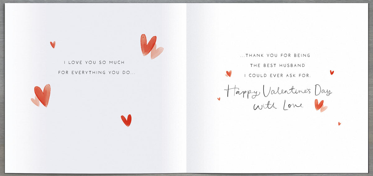 Hand Finished Greeting Cards Husband  Carlton Core Line