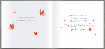 Hand Finished Greeting Cards Husband  Carlton Core Line