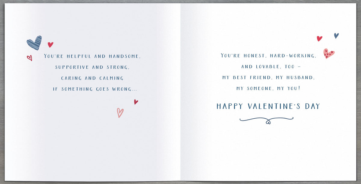 Hand Finished Greeting Cards Husband  Carlton Core Line