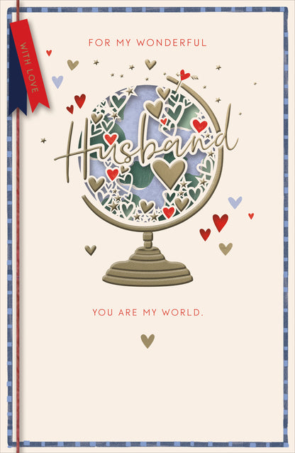 Hand Finished Greeting Cards Husband  Gibson Core Line