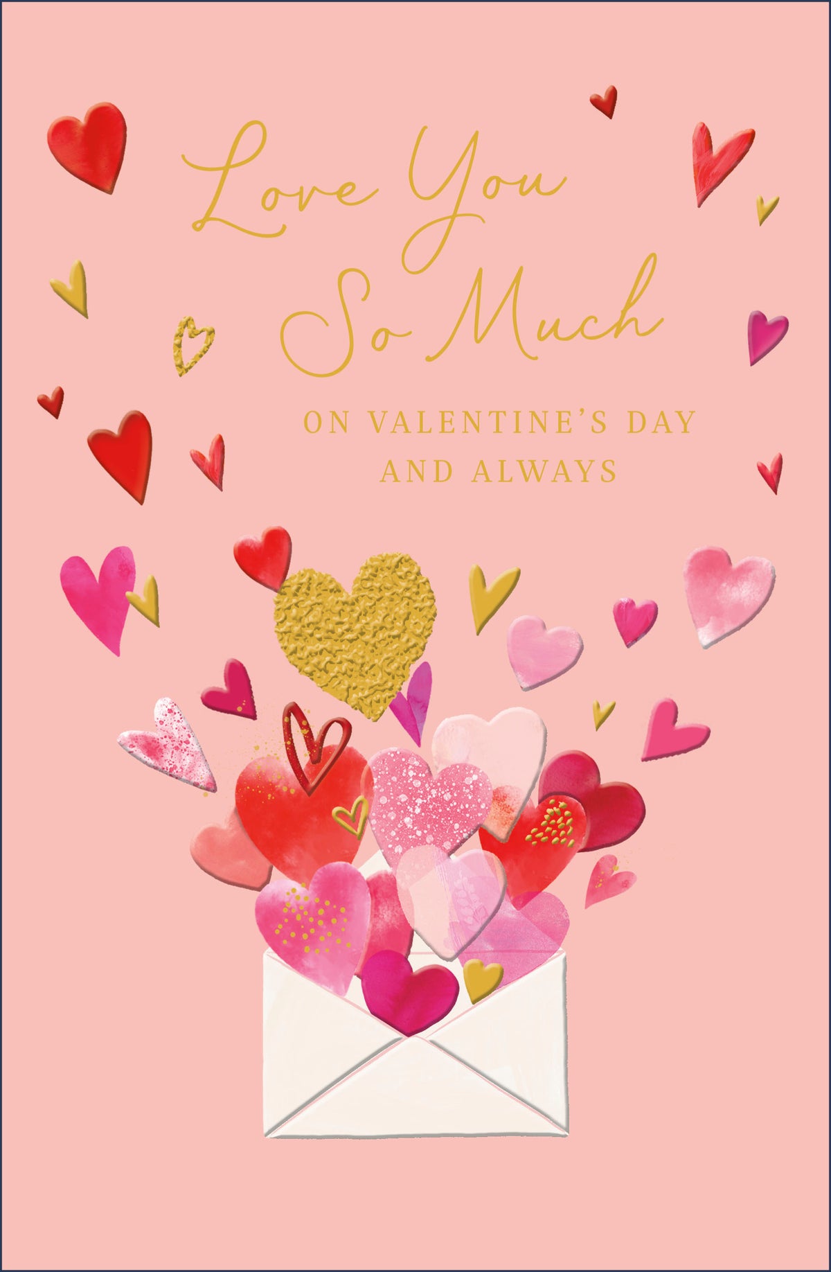 Hand Finished Greeting Cards One I Love  Carlton Core Line