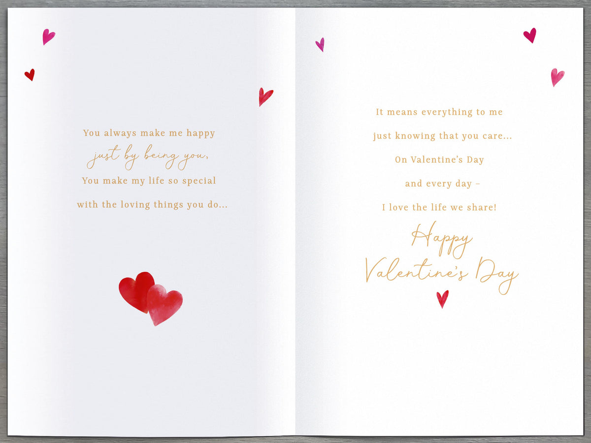 Hand Finished Greeting Cards One I Love  Carlton Core Line