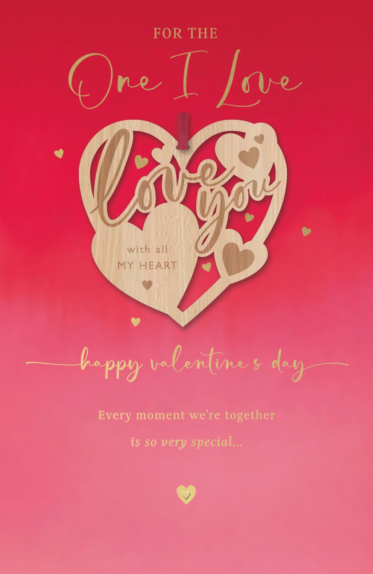 Hand Finished Greeting Cards One I Love  Gibson Core Line