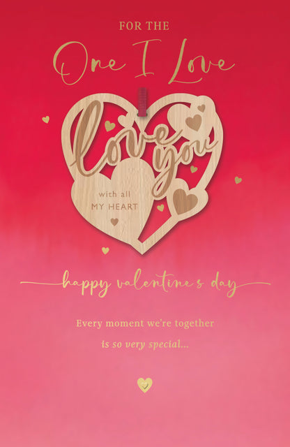 Hand Finished Greeting Cards One I Love  Gibson Core Line