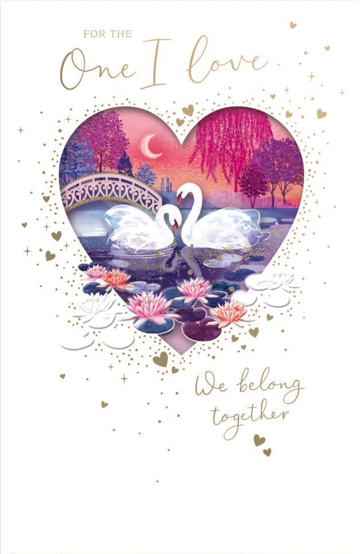 Hand Finished Greeting Cards One I Love  Gibson Core Line