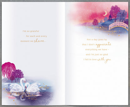 Hand Finished Greeting Cards One I Love  Gibson Core Line