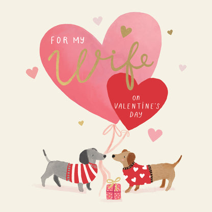 Hand Finished Greeting Cards Wife  Carlton Core Line