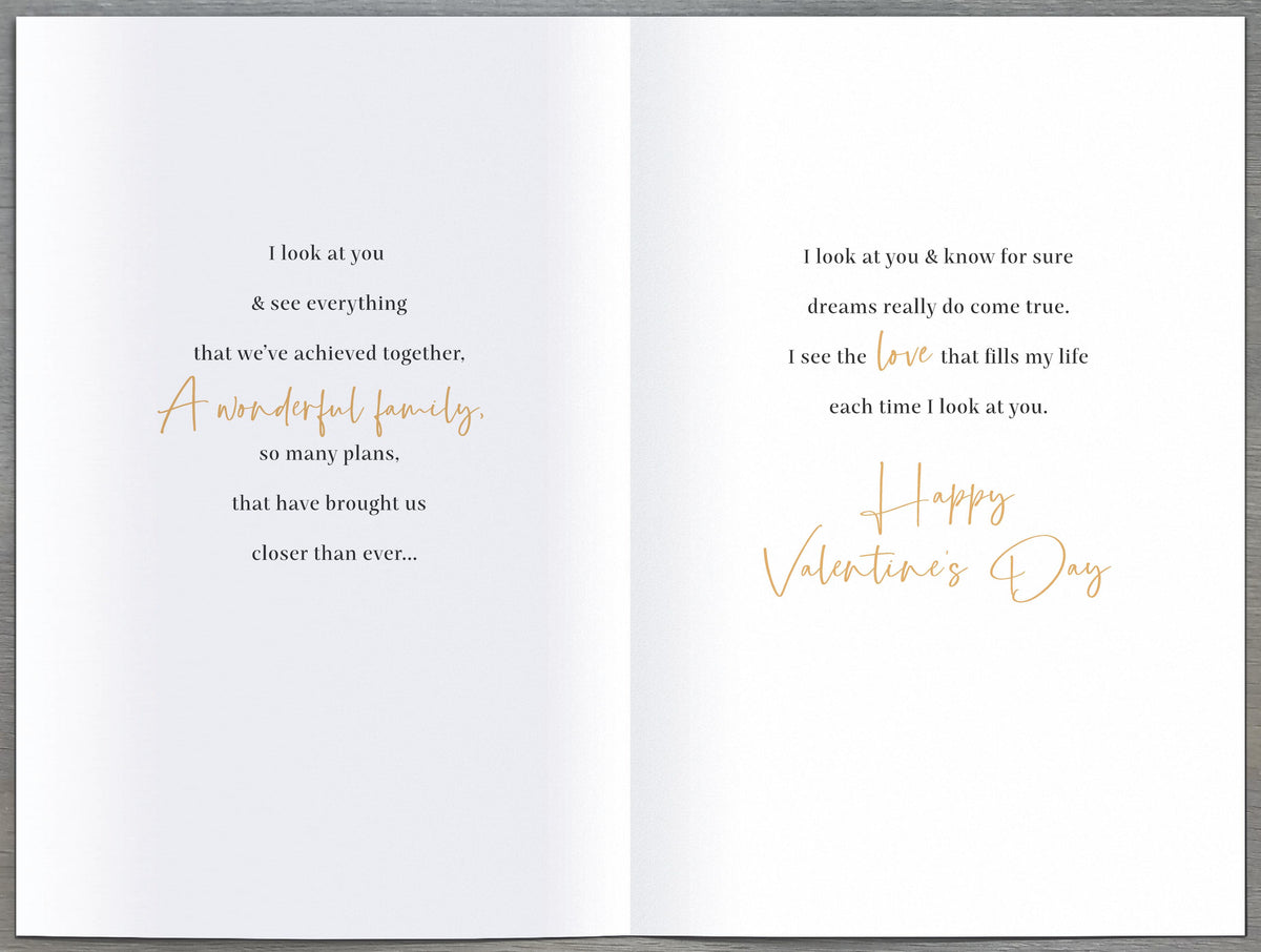 Hand Finished Greeting Cards Wife  Carlton Core Line