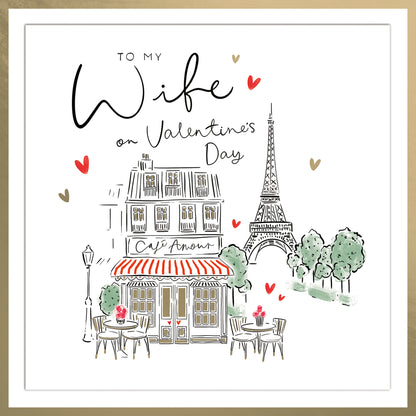 Hand Finished Greeting Cards Wife  Carlton Core Line