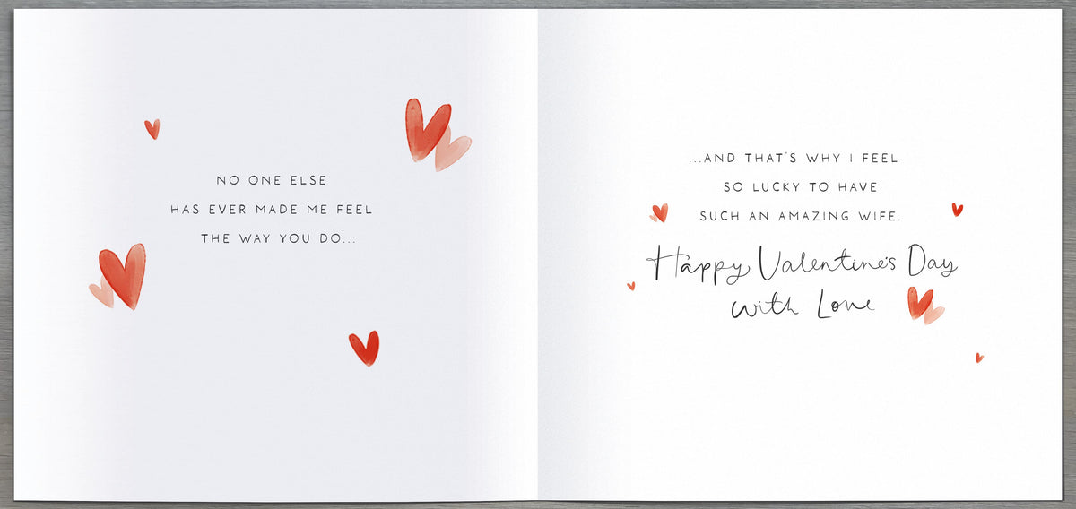Hand Finished Greeting Cards Wife  Carlton Core Line