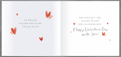 Hand Finished Greeting Cards Wife  Carlton Core Line
