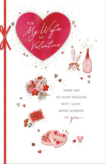 Hand Finished Greeting Cards Wife  Simply Precious