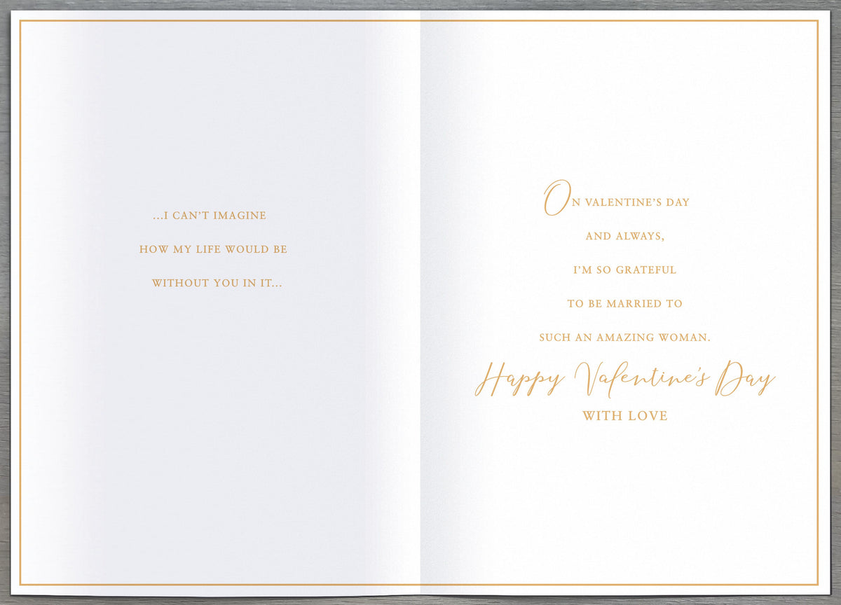Hand Finished Greeting Cards Wife  Gibson Core Line