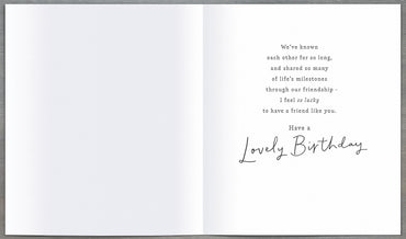 Standard Greeting Cards Birthday Friend  Carlton Core Line