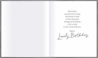 Standard Greeting Cards Birthday Friend  Carlton Core Line