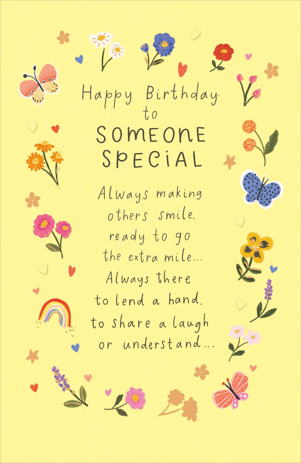 Standard Greeting Cards Birthday Someone Special  Carlton Core Line