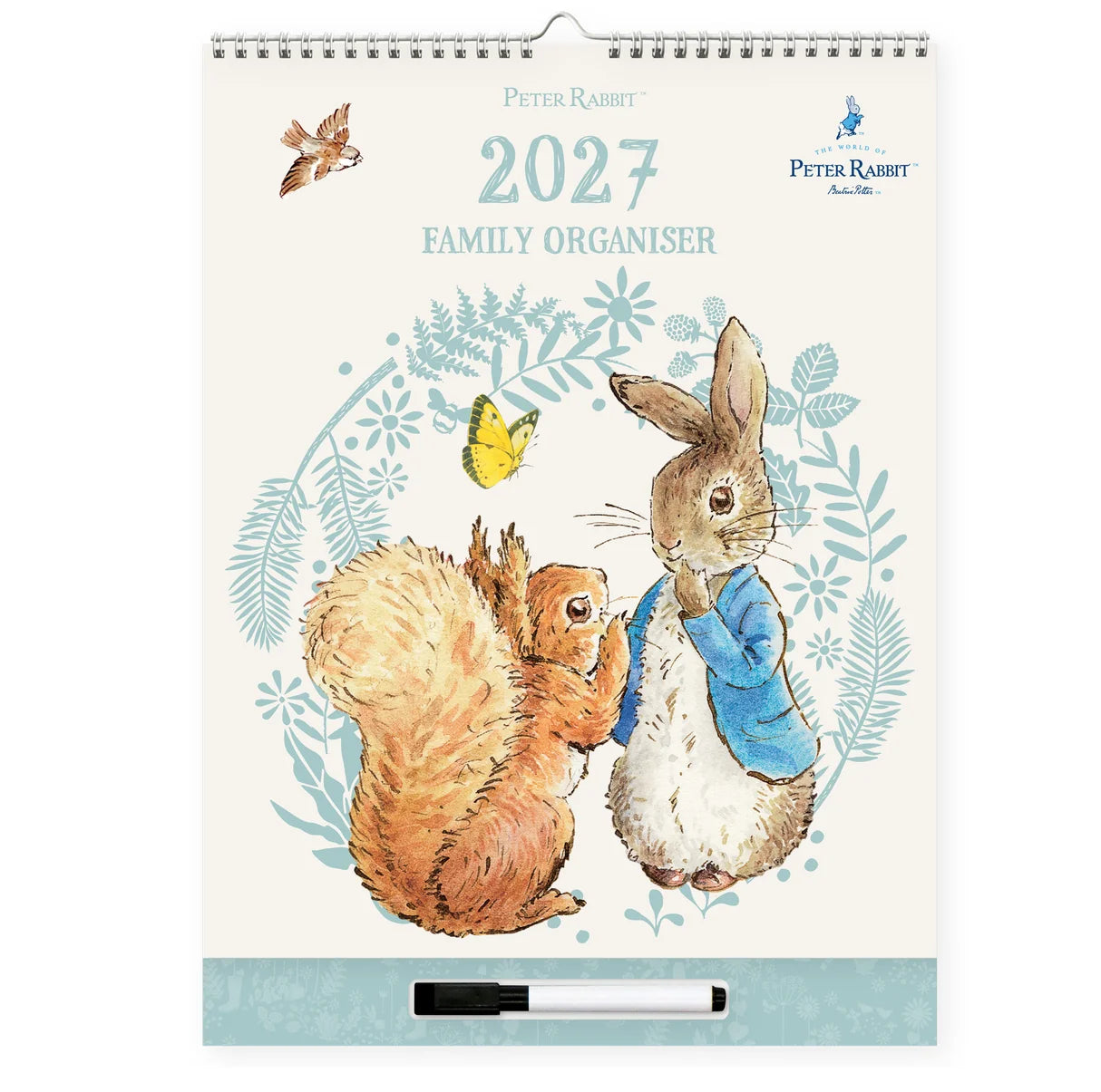 Peter Rabbit 2027 Family Organiser Wall Calendar – 4 Column Planner
