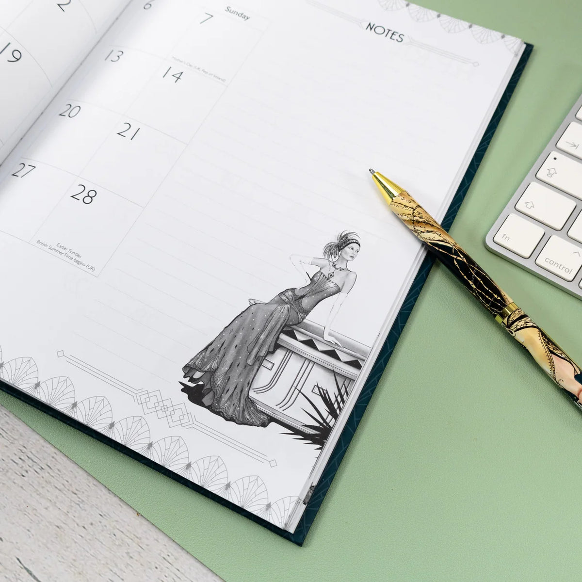 Claire Coxon Art Deco 2027 Hardback Diary Planner – Month to View