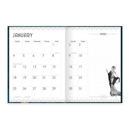 Claire Coxon Art Deco 2027 Hardback Diary Planner – Month to View