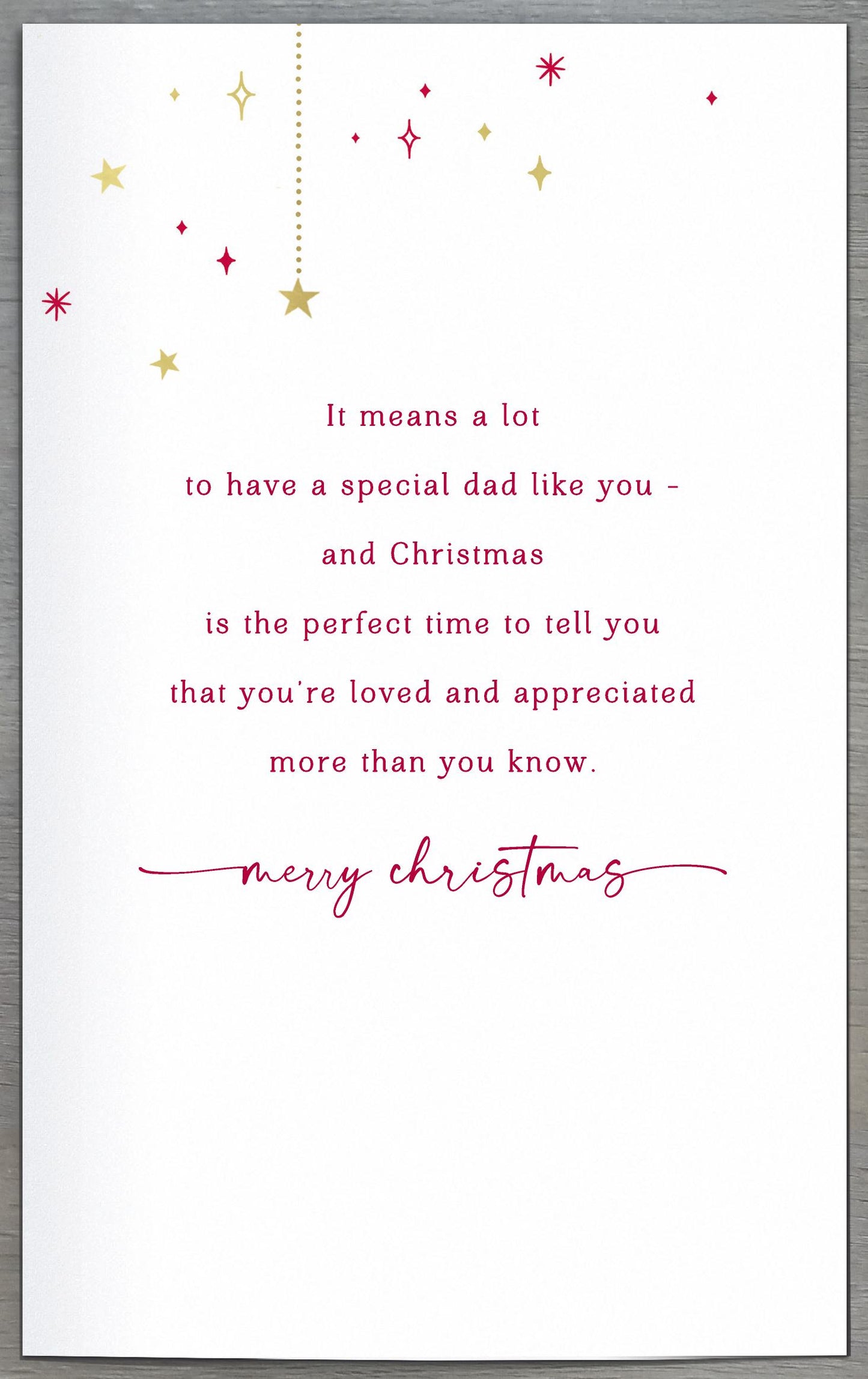 Hand Finished Greeting Cards Dad  Gibson Core Line