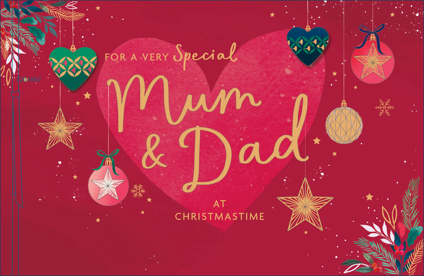 Hand Finished Greeting Cards Mum & Dad  Gibson Core Line