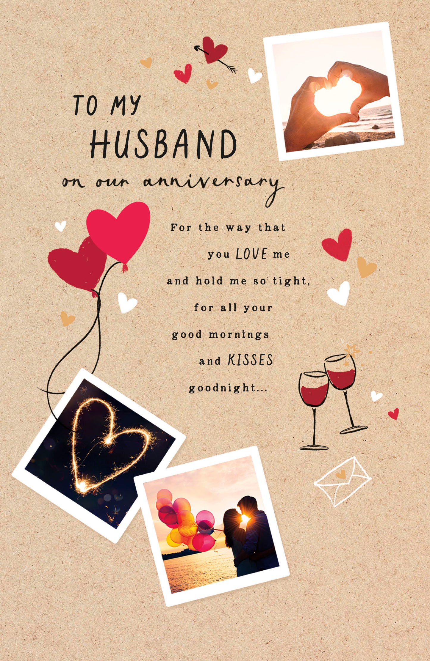 Hand Finished Greeting Cards Anniversary Wedding Husband  Gibson Core Line