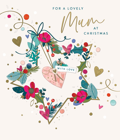Standard Greeting Cards Mum  Jolly Holly-Days