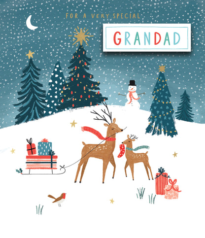 Hand Finished Greeting Cards Grandfather Multi Caption  Carlton Core Line