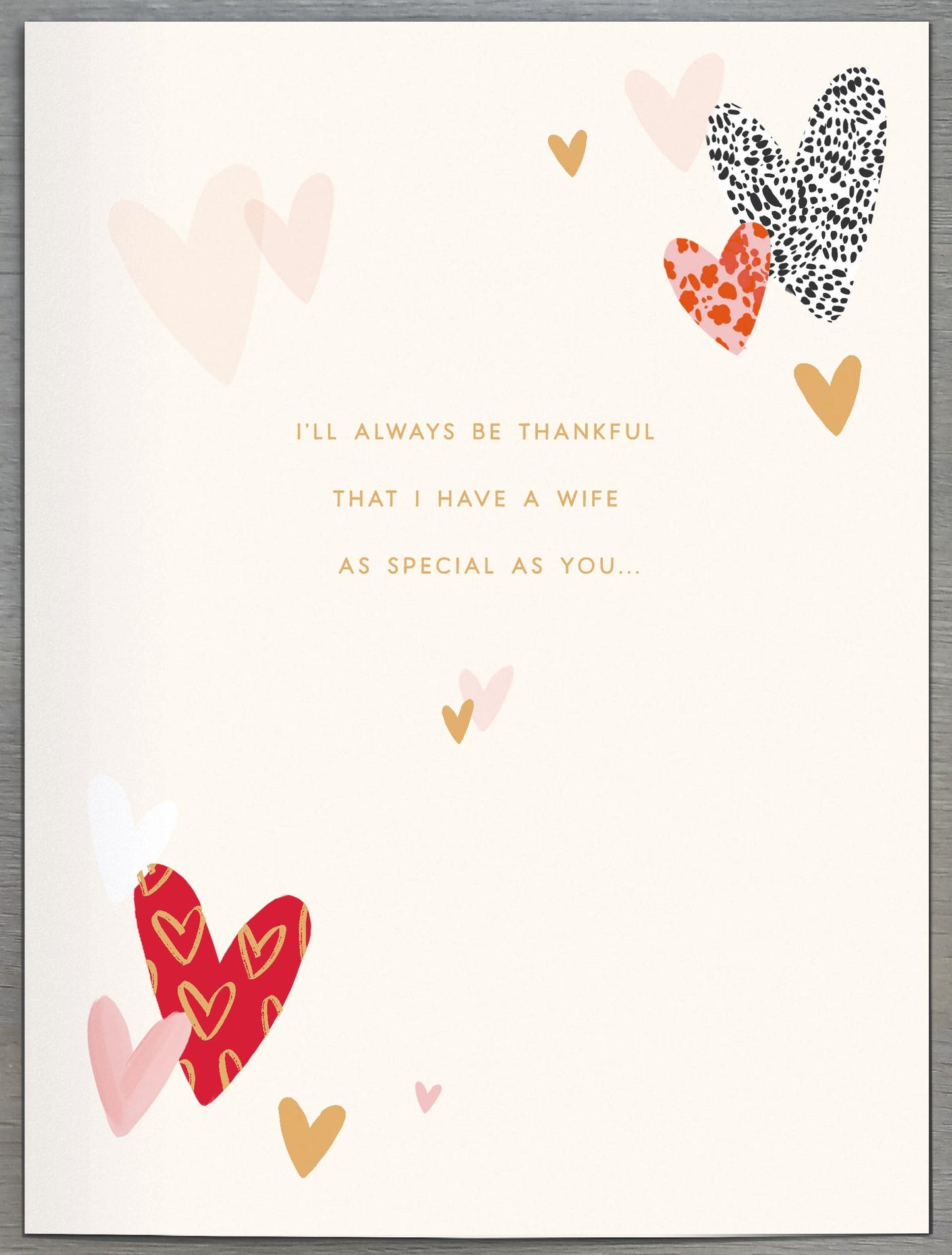 Hand Finished Greeting Cards Anniversary Wedding Wife  Carlton Core Line