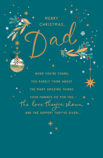 Standard Greeting Cards Dad  Sparkle & Glow