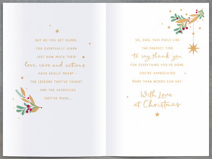 Standard Greeting Cards Dad  Sparkle & Glow