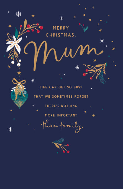 Standard Greeting Cards Mum  Sparkle & Glow