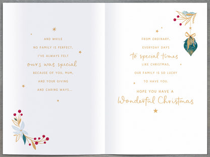 Standard Greeting Cards Mum  Sparkle & Glow