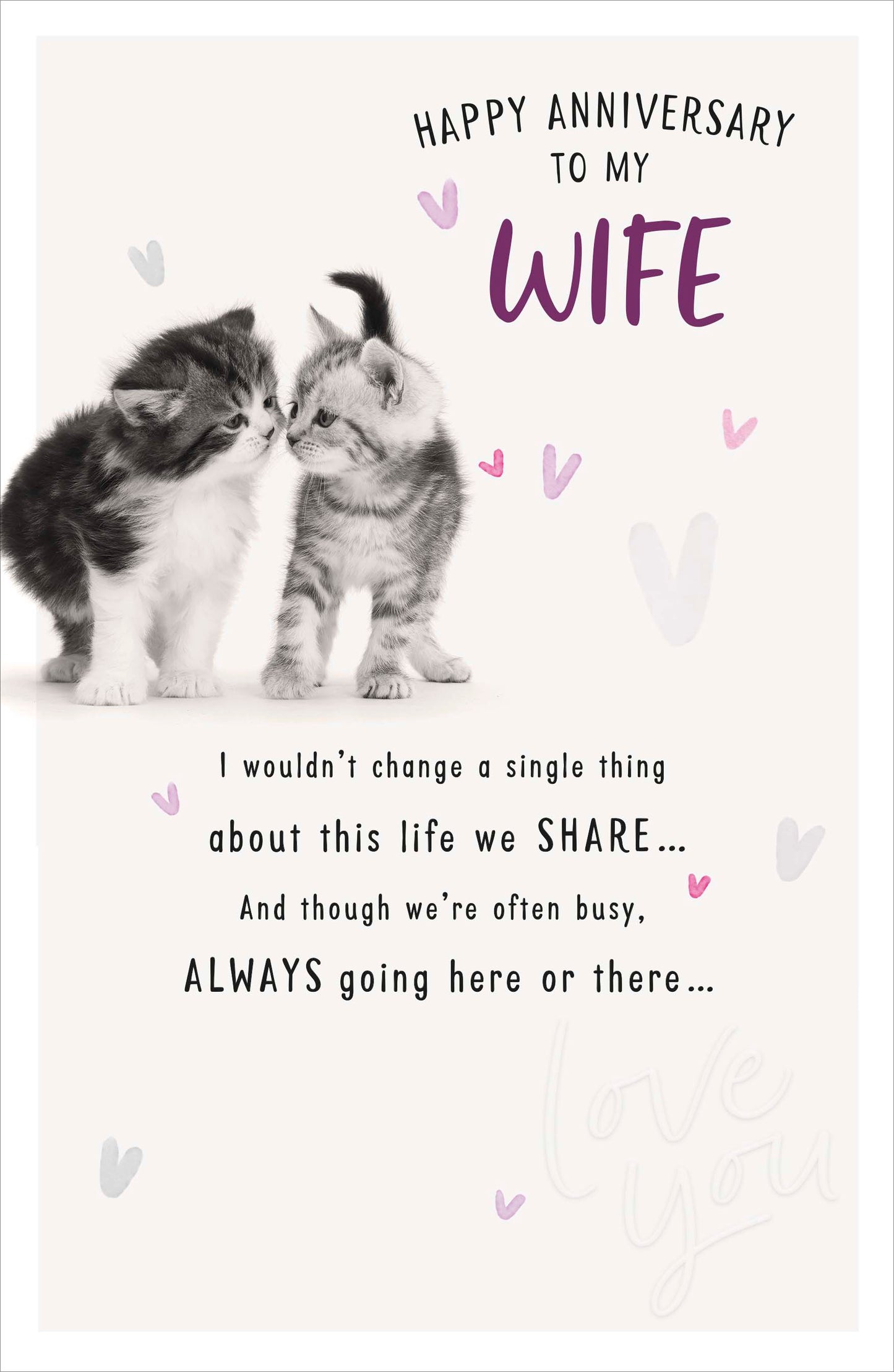 Standard Greeting Cards Anniversary Wedding Wife Cute Floofs