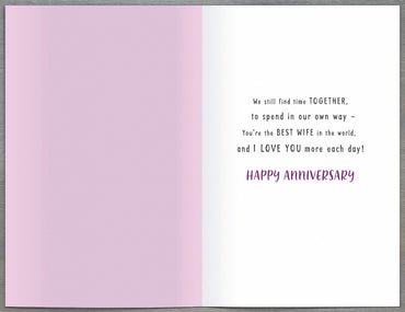 Standard Greeting Cards Anniversary Wedding Wife Cute Floofs