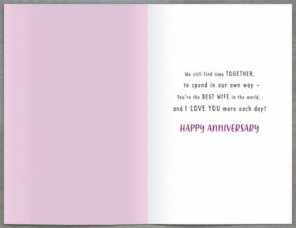 Standard Greeting Cards Anniversary Wedding Wife Cute Floofs