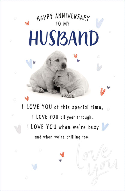 Standard Greeting Cards Anniversary Wedding Husband Cute Floofs