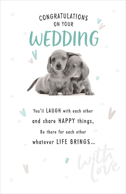 Standard Greeting Cards Wedding Cute Floofs