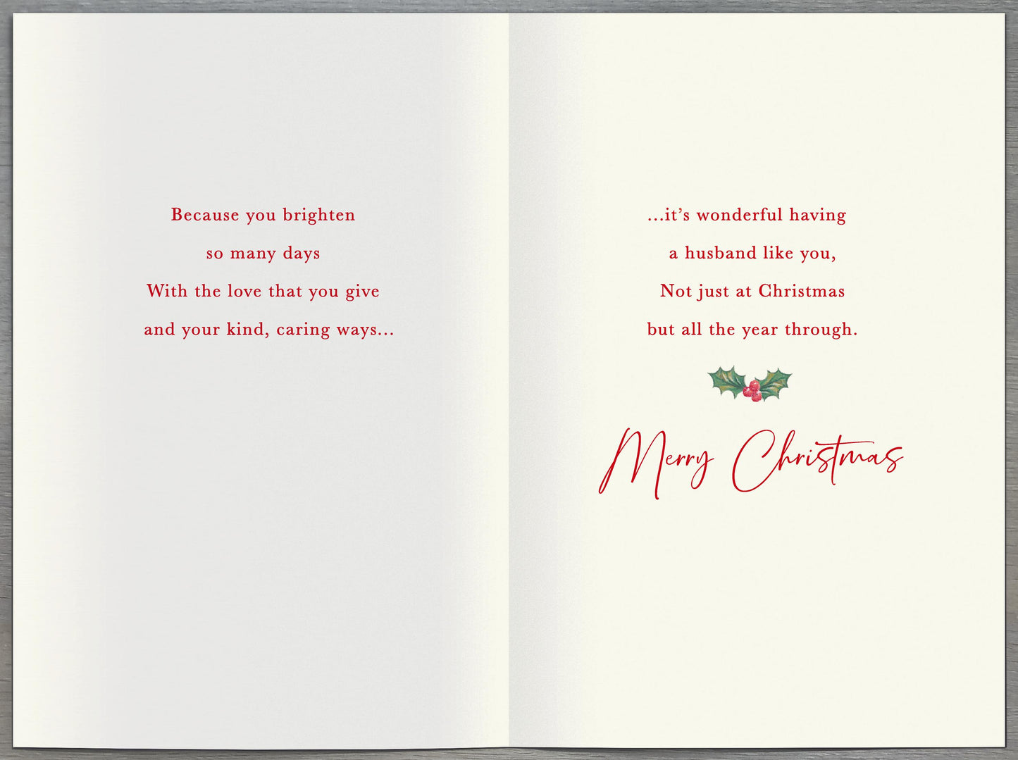 Standard Greeting Cards Husband  Simply Traditional