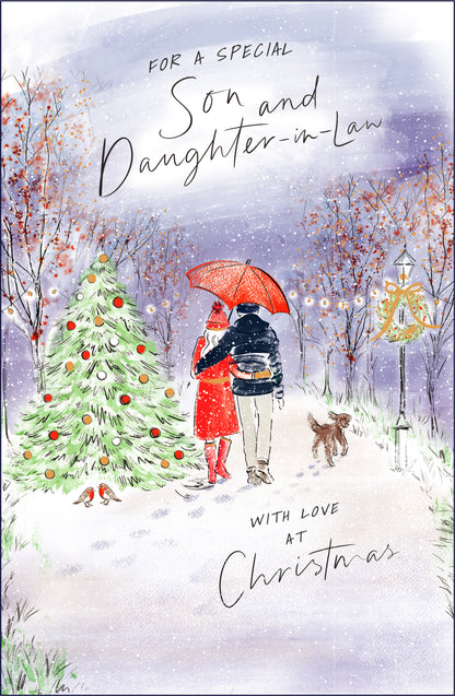 Standard Greeting Cards Son & Daughter In Law  Artist's Notebook