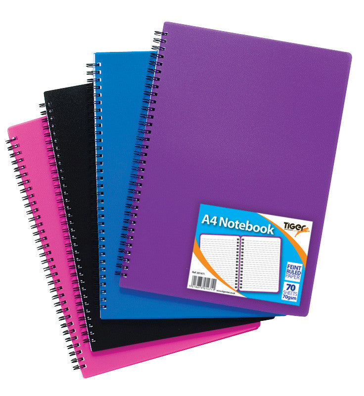 A4 Notebookfeint Ruled Paper Various Colours