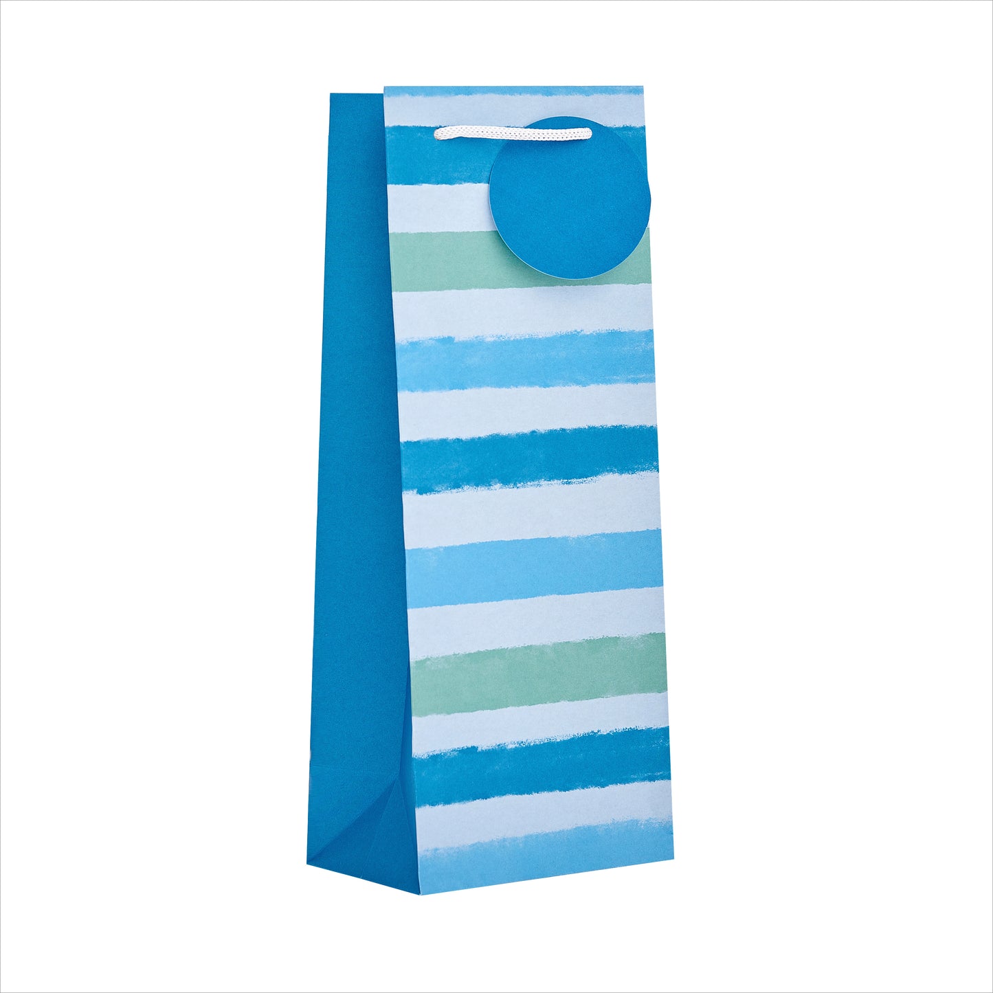 Gift Bag Bottle Greeting Cards Open Masc  Essentials Blue Stripe