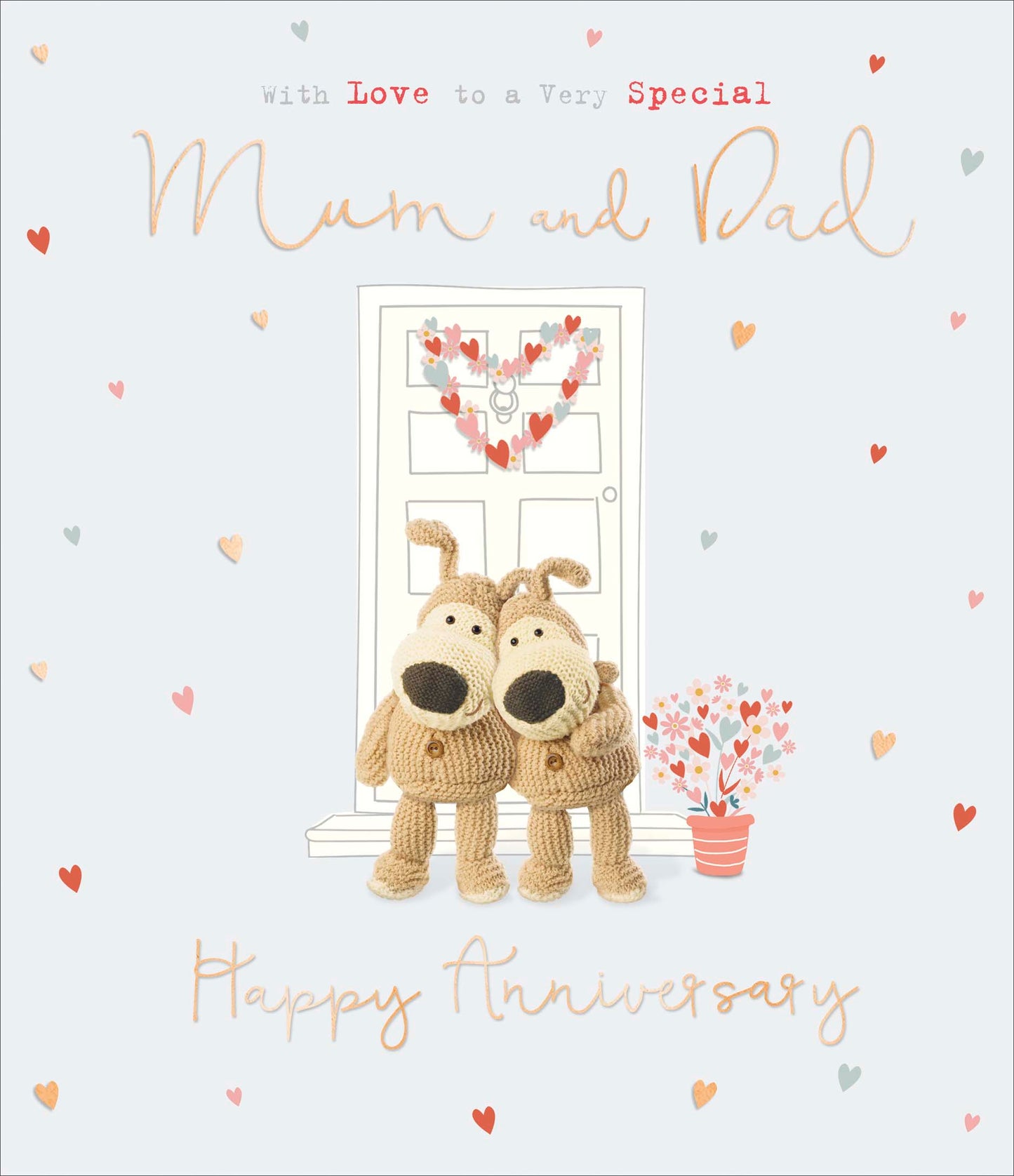 Standard Greeting Cards Anniversary Wedding Mum & Dad Cute Boofle