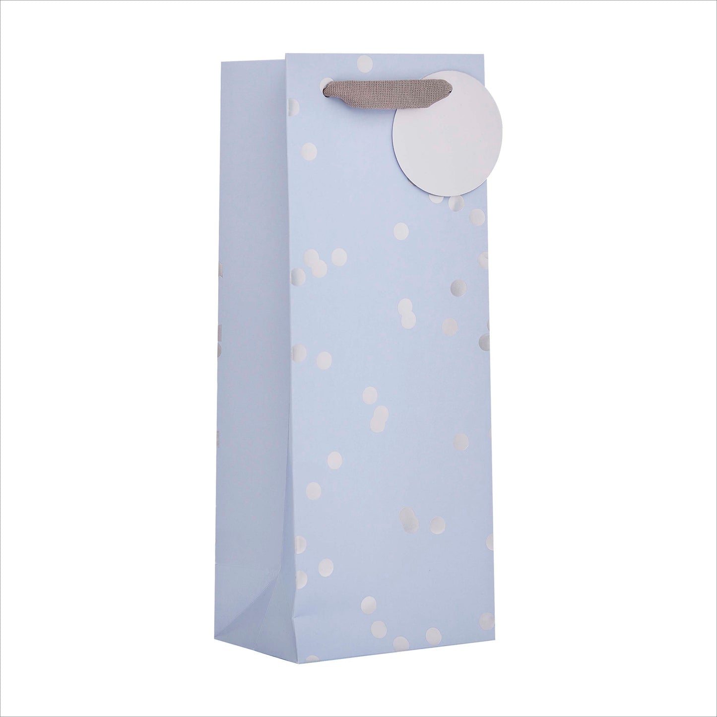 Gift Bag Bottle Greeting Cards Open  Silver Holo