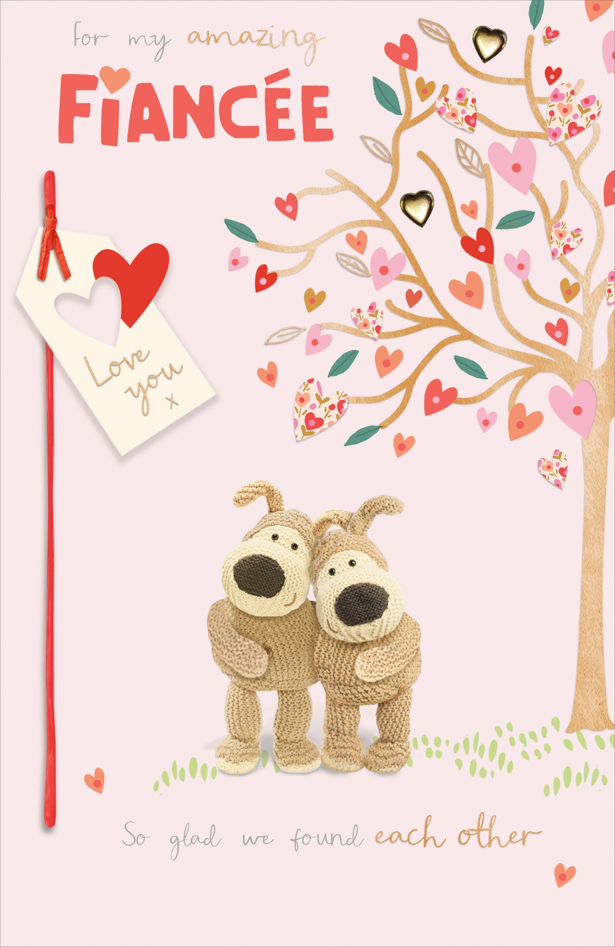 Standard Greeting Cards Fiancee Cute Boofle