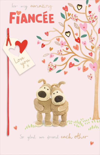 Standard Greeting Cards Fiancee Cute Boofle