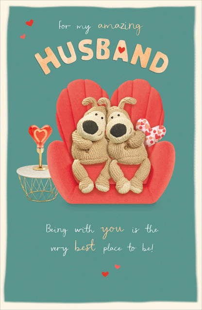 Standard Greeting Cards Husband Cute Boofle
