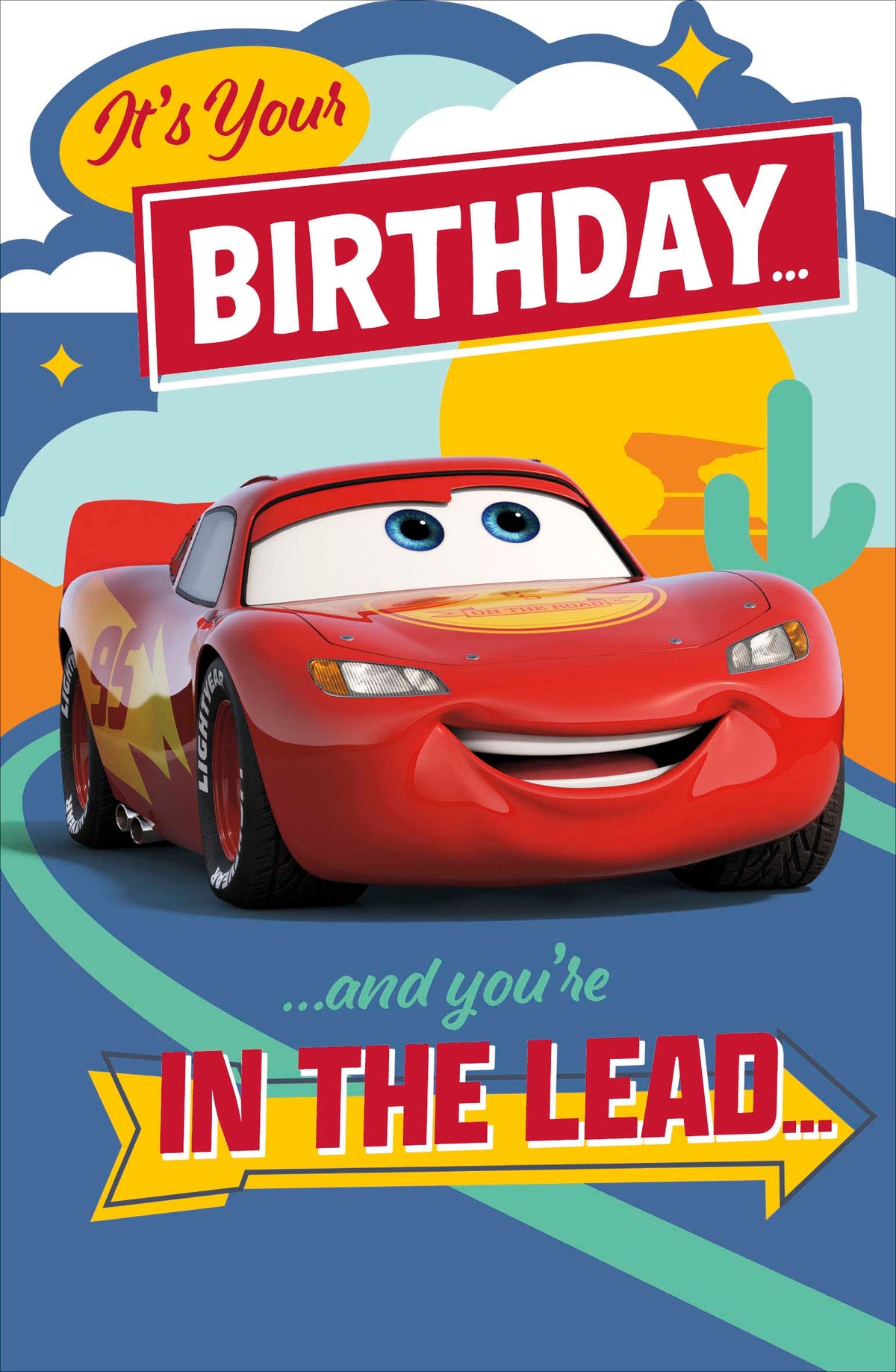 Standard Greeting Cards Birthday Boy Juvenile Disney Cars