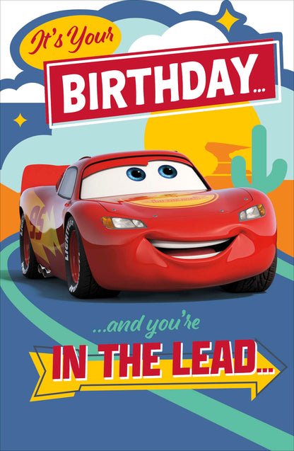 Standard Greeting Cards Birthday Boy Juvenile Disney Cars